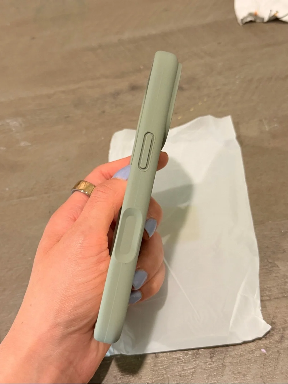 iPhone 17 Pro MIRACASE Silicone MagSafe Phone Case in Sage Green
